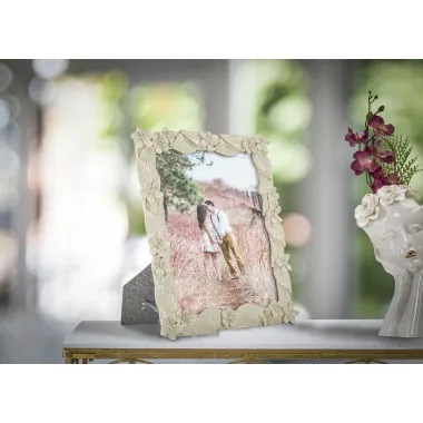 RAMKA LEAF CREAM 26X2X30,7 cm (WYMIAR WEWNĘTRZNY 20X25 cm) MIN 2